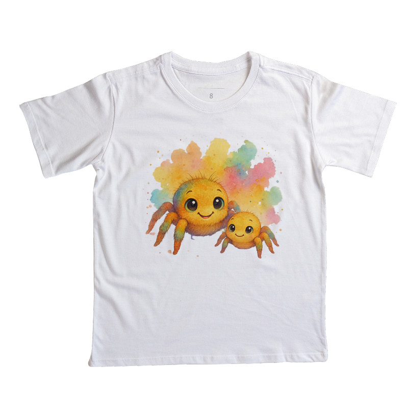 Aranha (duas) - estilo aquarela (infantil)