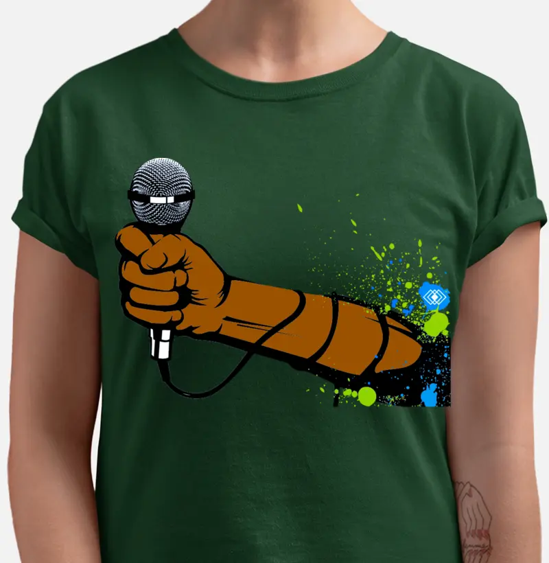 Camiseta modelo - Urban Mic -  verde