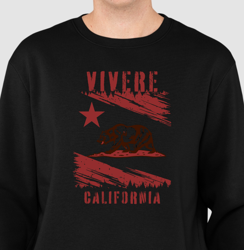 Suéter moletom unisex Vivere Califórnia