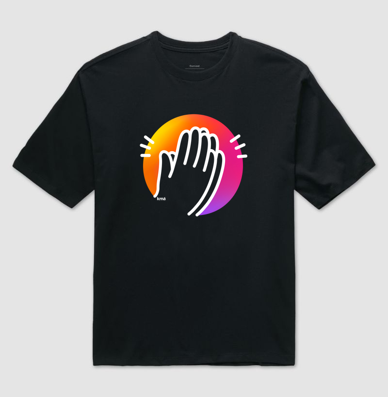 Camiseta Oversized Samba - Na Palma da Mão