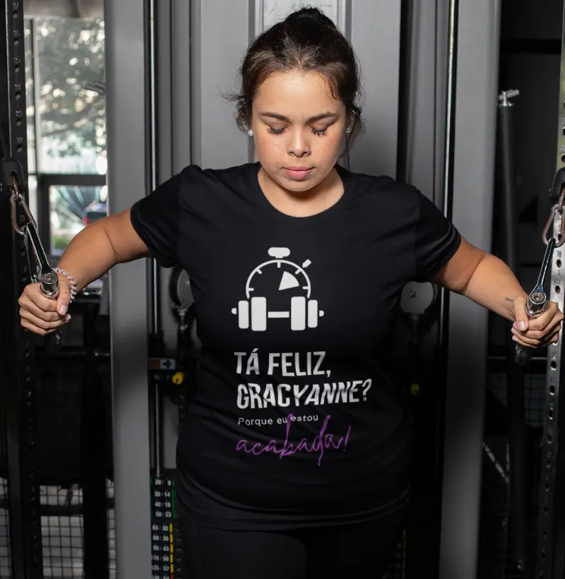 Camiseta Musa Fitness - Tá feliz, Gracyanne