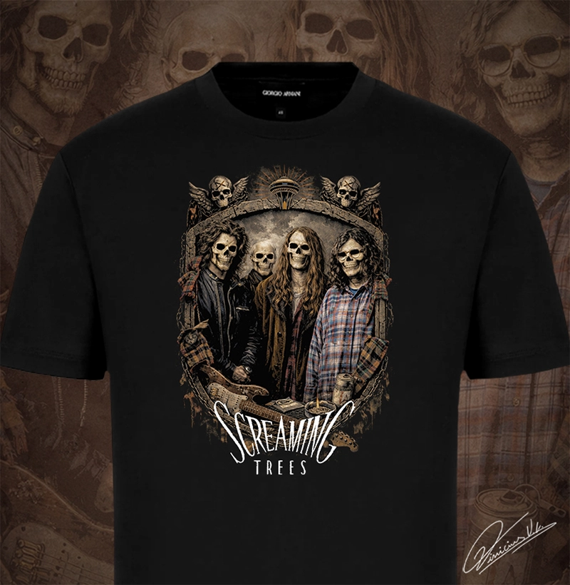 Screaming Trees Grunge Skulls