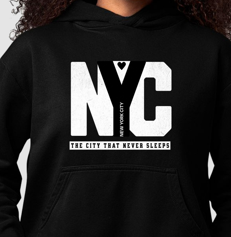 NYC – The City That Never Sleeps | Moletom com capuz | Unissex