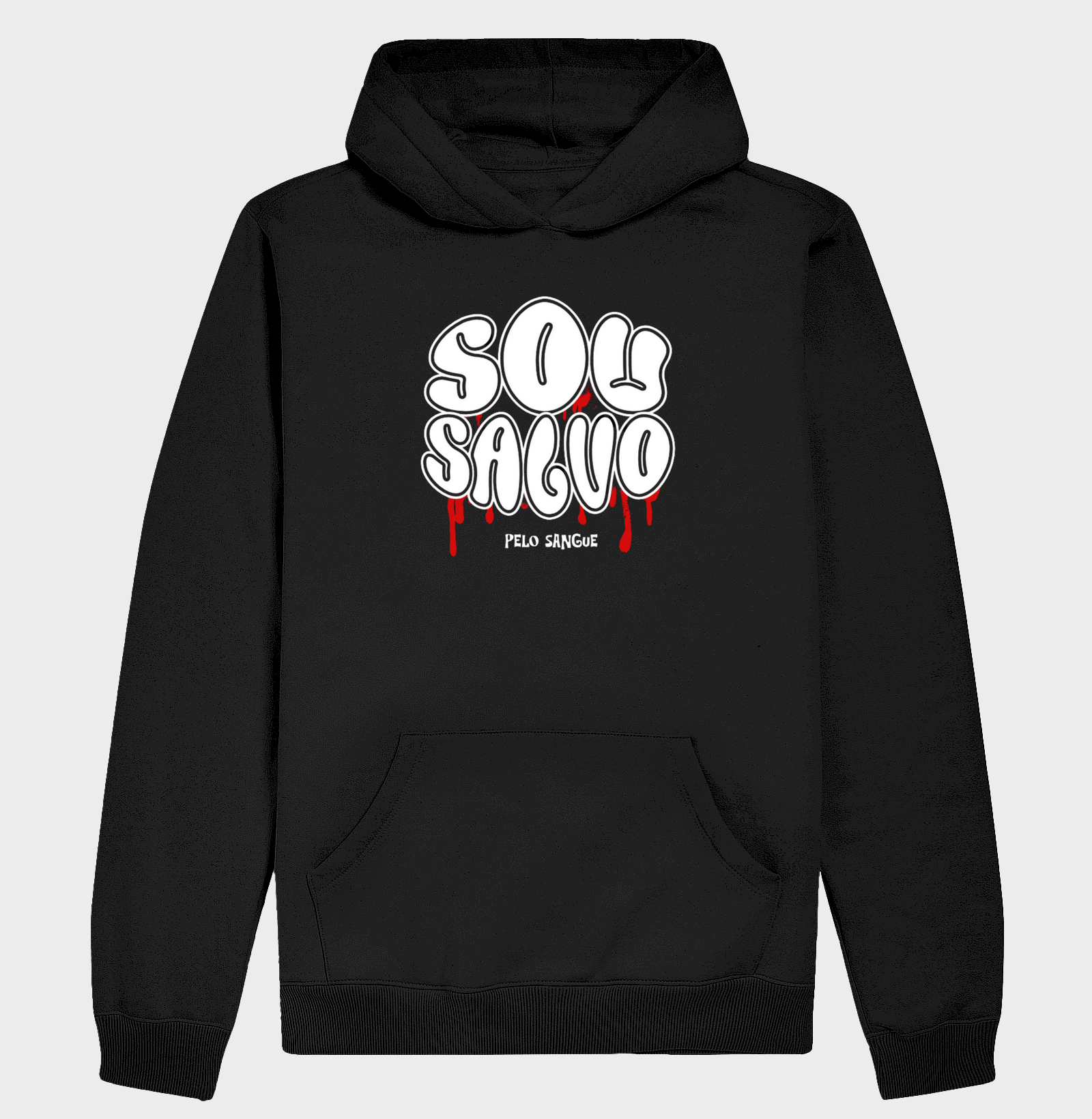 HOODIE MOLETOM SOU SALVO PELO SANGUE
