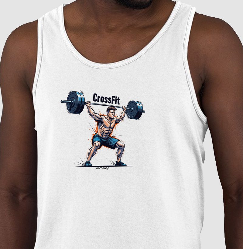 Regata CrossFit Snatch Ilustração Masculina – Na Manga