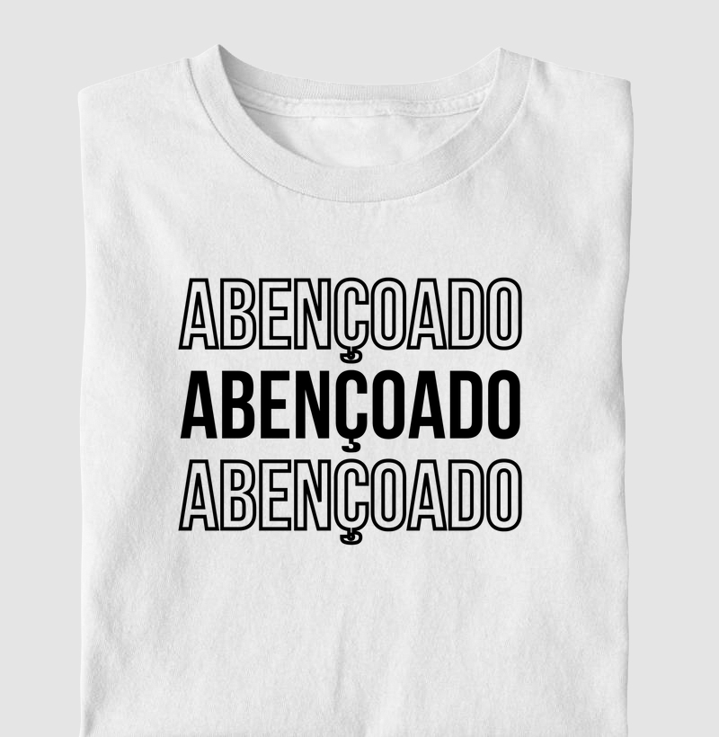 Camiseta Abençoado