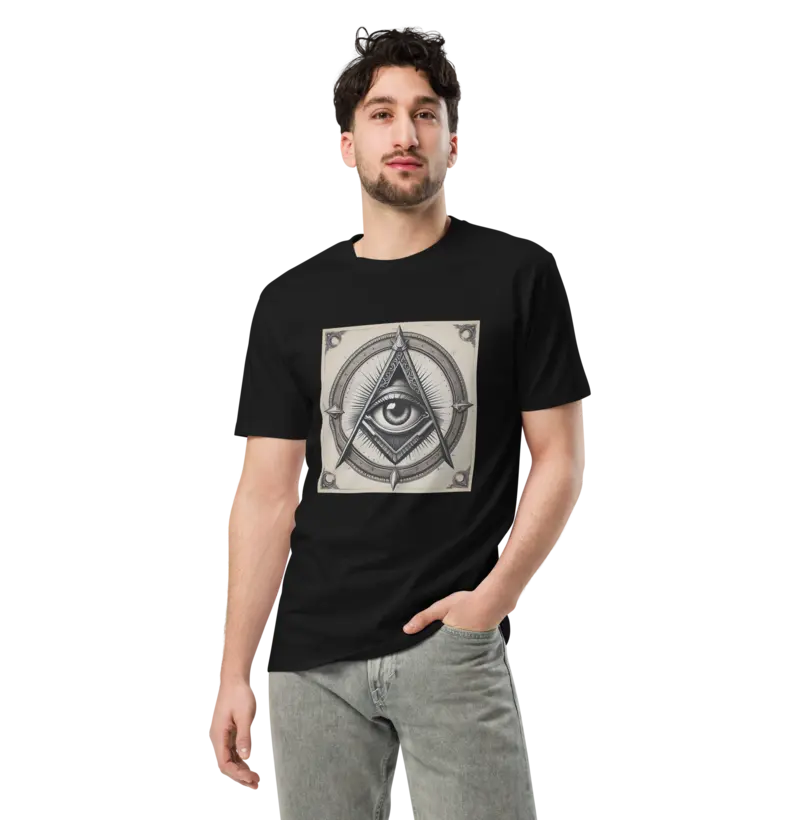 Veja Além do Visível: Adquira a Camiseta do Arquétipo Olho Que Tudo Vê!