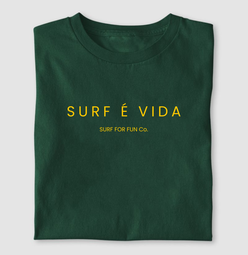 Amarelo - Surf é vida - Surf For Fun Wear