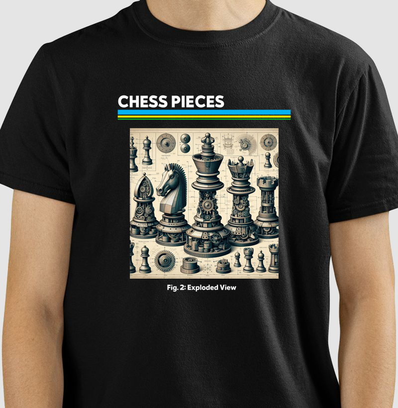 Chess Pieces - Exploded View