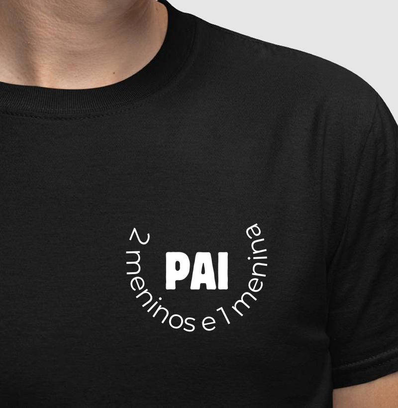 Pai 2 Meninos e 1 Menina - Modelo 2