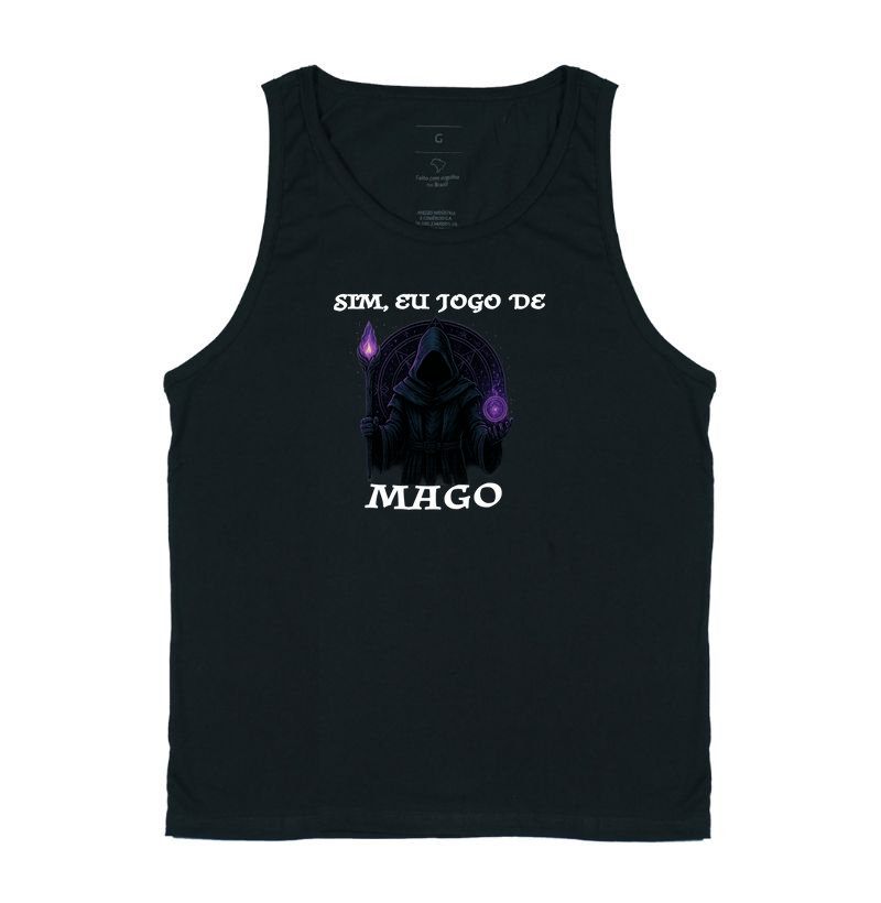 Sim, Eu Jogo de Mago – Camiseta Gamer para Jogadores de RPG, D&D e Magos de Mesa
