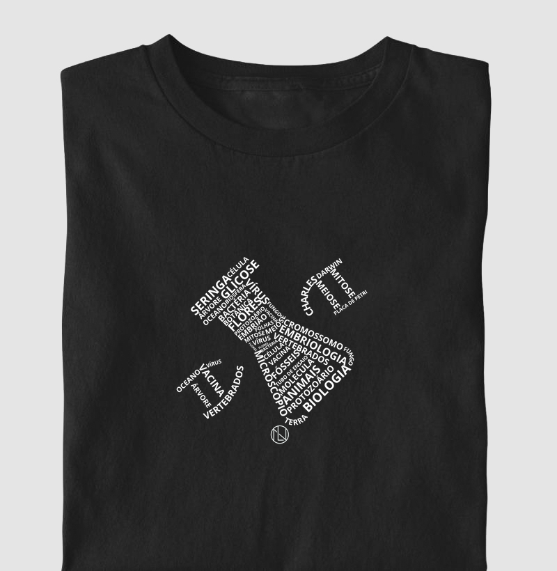 Camiseta Biologia Palavras