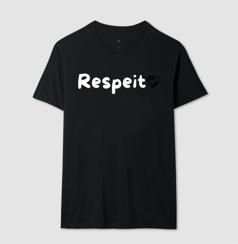 Camiseta Letra Unica Engajamento Respeito