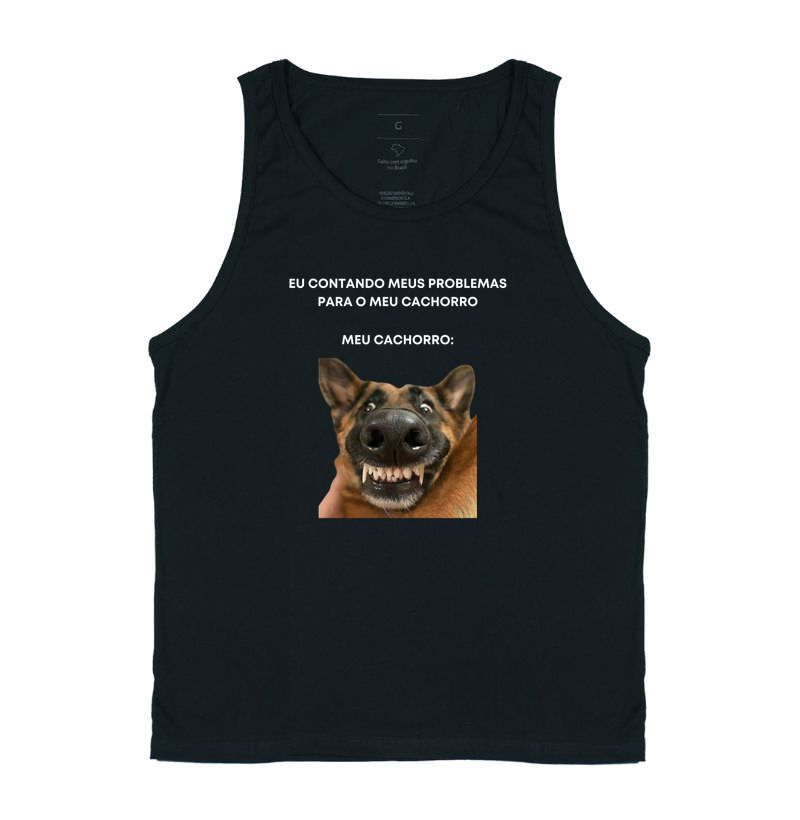 Contando meus problemas para o meu cachorro