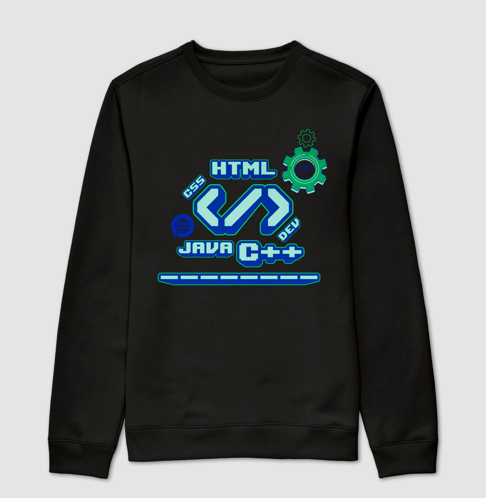 Suéter Moletom Dev Mode – Estilo Tech Retrô