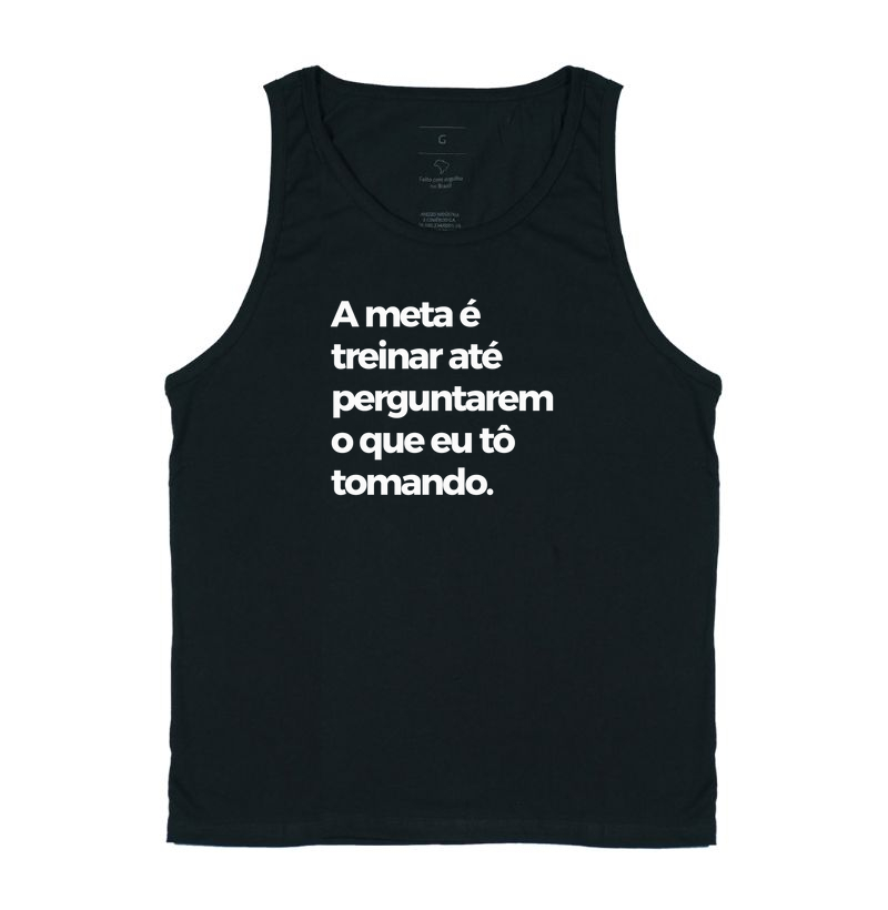 A meta é treinar até perguntarem o que eu tô tomando