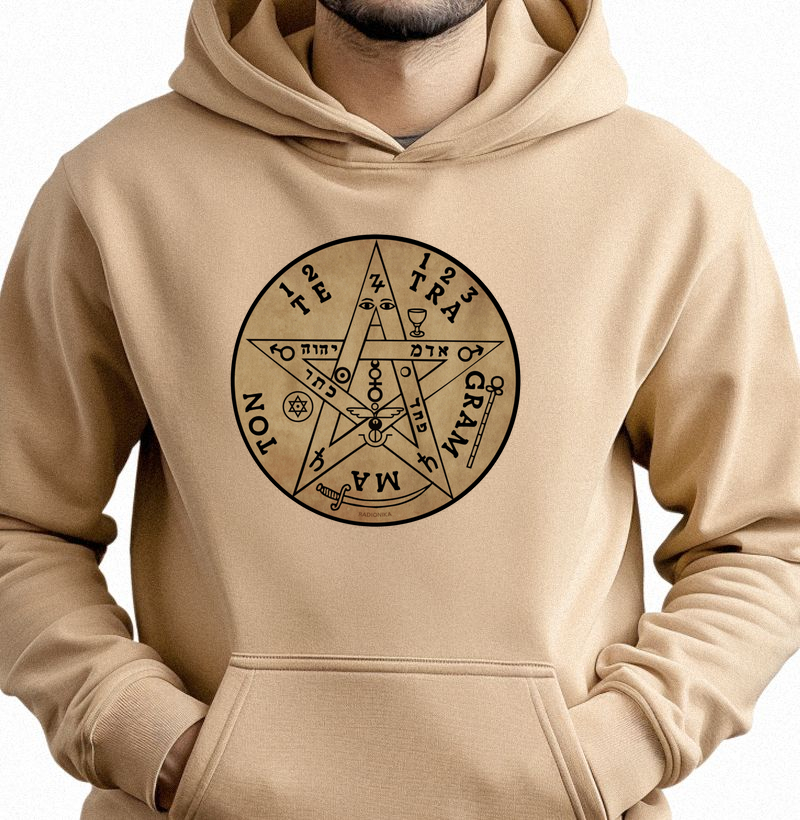 Hoodie Moletom Tetragramaton – Proteção e Elevação – Estampa Radiônica Unissex