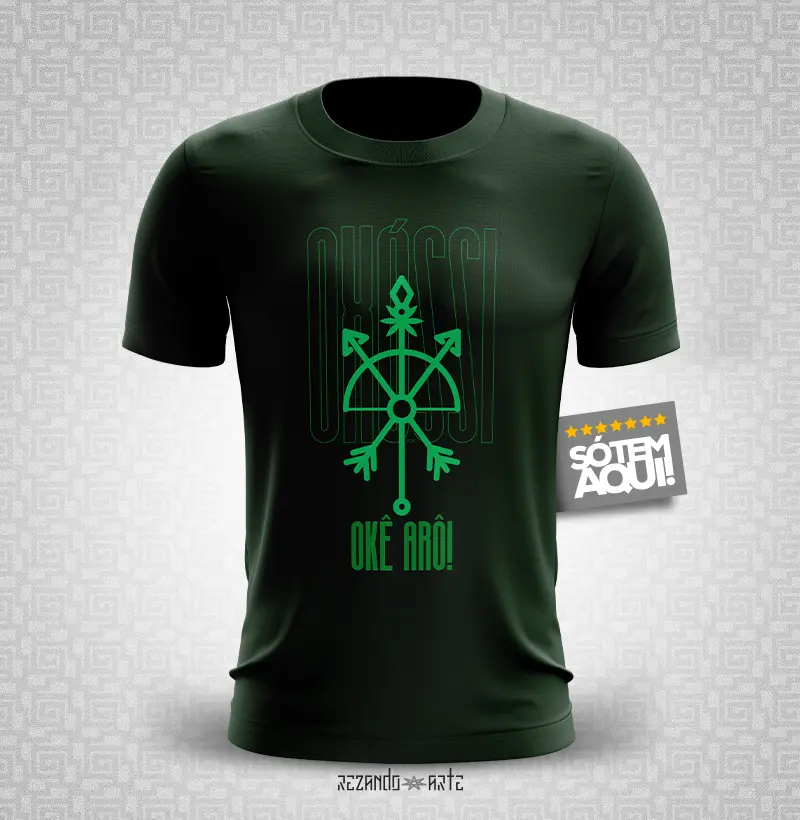 Camiseta Oxóssi. Okê Arô!
