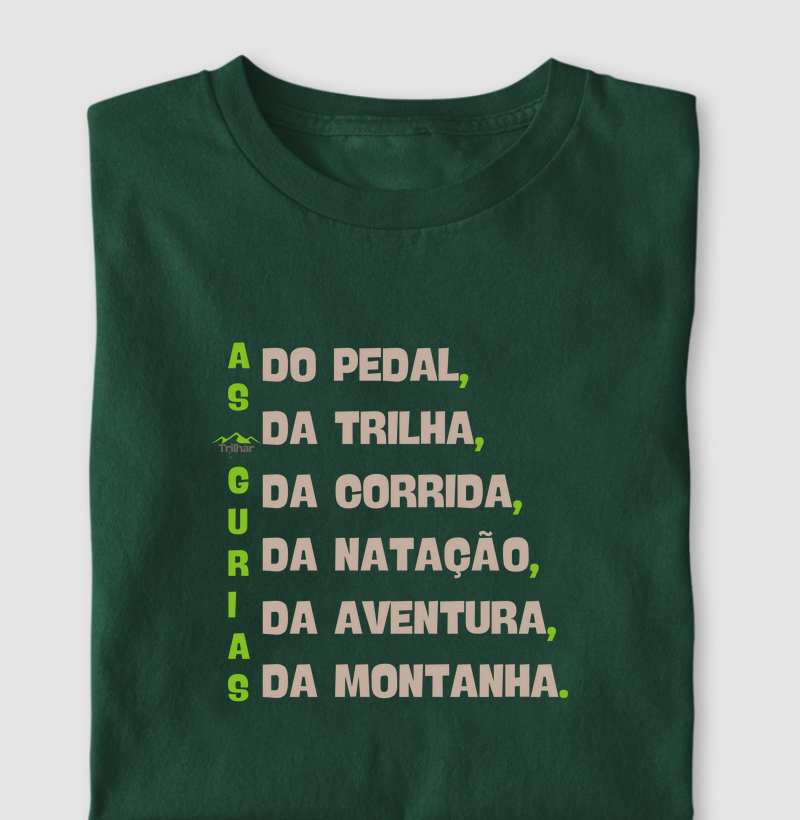 A S   G U R I A S - DO PEDAL, DA TRILHA, DA CORRIDA, DA NATAÇÃO, DA AVENTURA, DA MONTANHA.