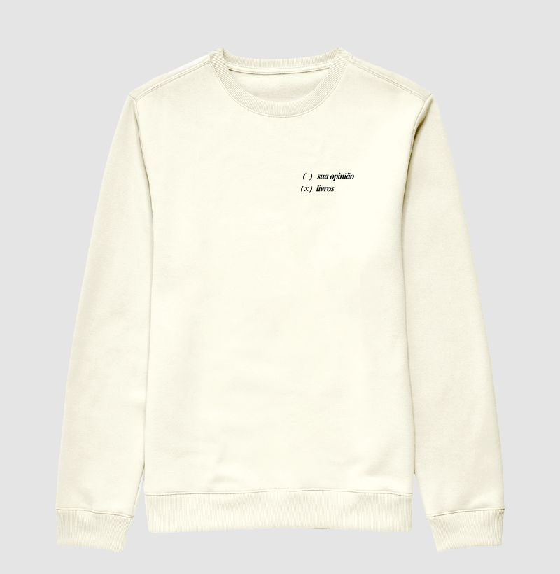 Não quero sua opinião