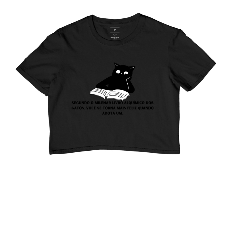 Camiseta O livro alquímico dos gatos