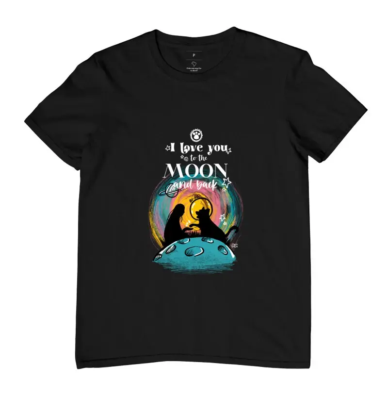 Camiseta I love you to the moon and back
