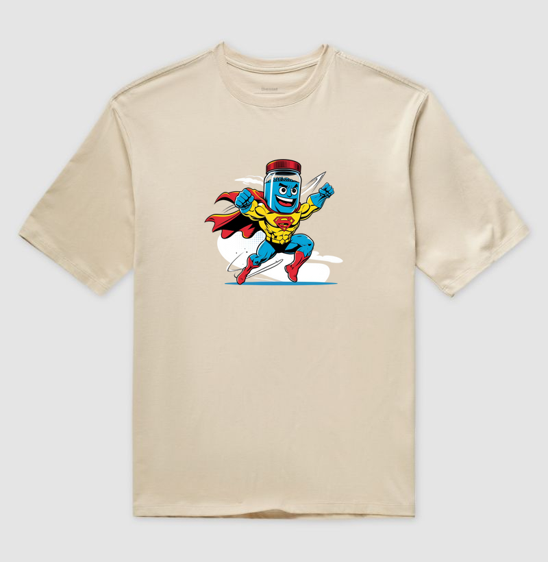 Pote de whey de super-herói 