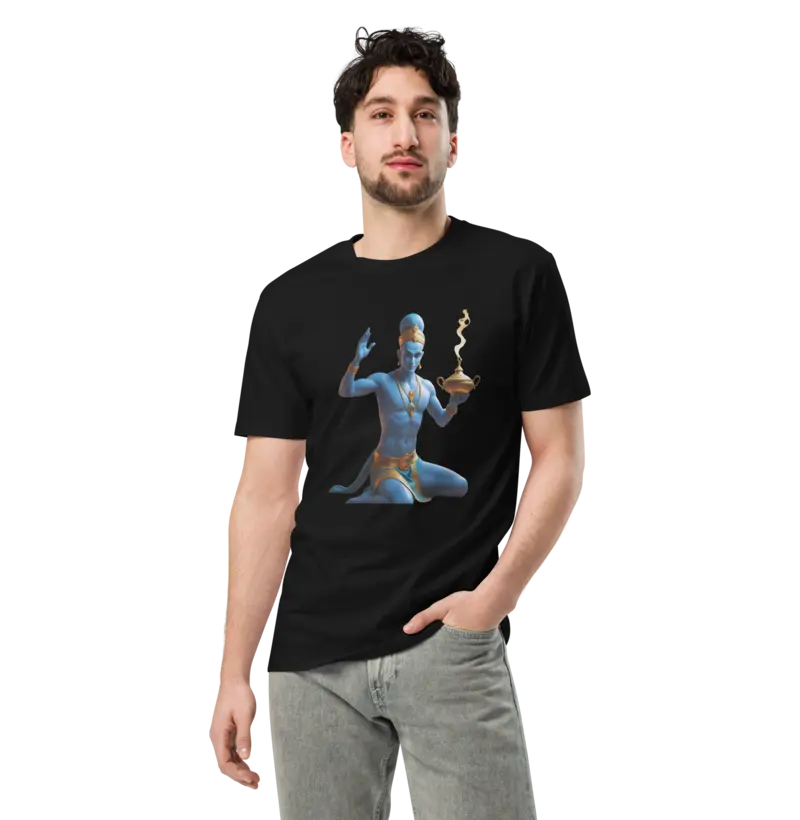 Faça Seus Desejos Virarem Realidade: Camiseta Arquétipo Gênio da Lâmpada