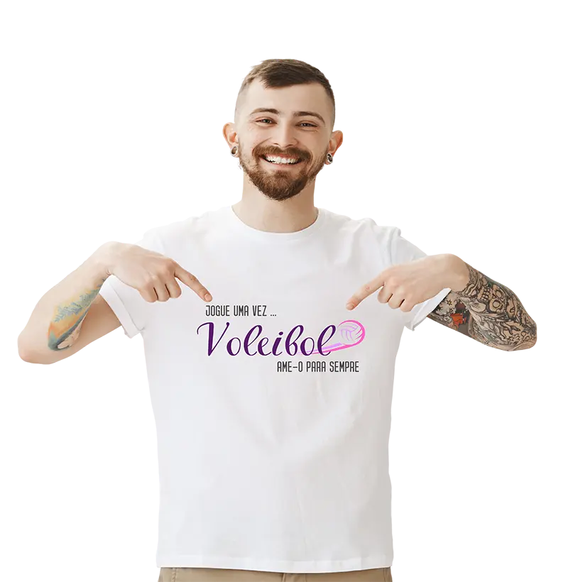 Camiseta Voleibol Ame para sempre