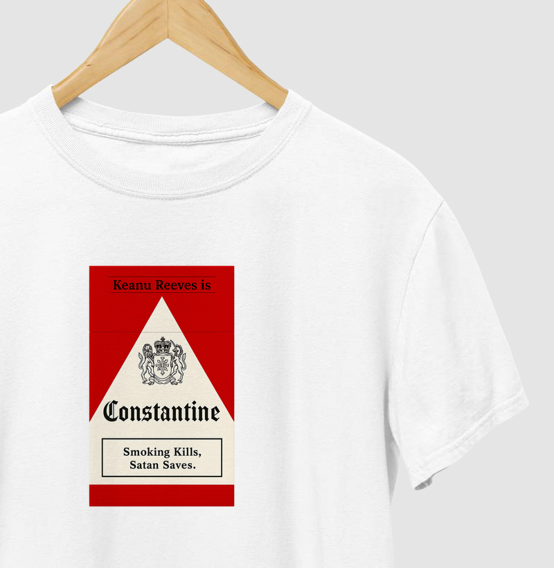 Camiseta Constantine - Smoking Kills, Satan Saves