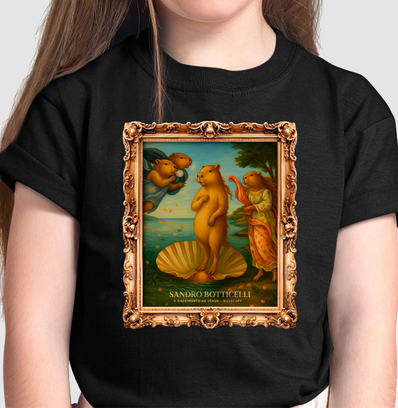 Sandro Botticelli e a capivara "O Nascimento de Vênus"