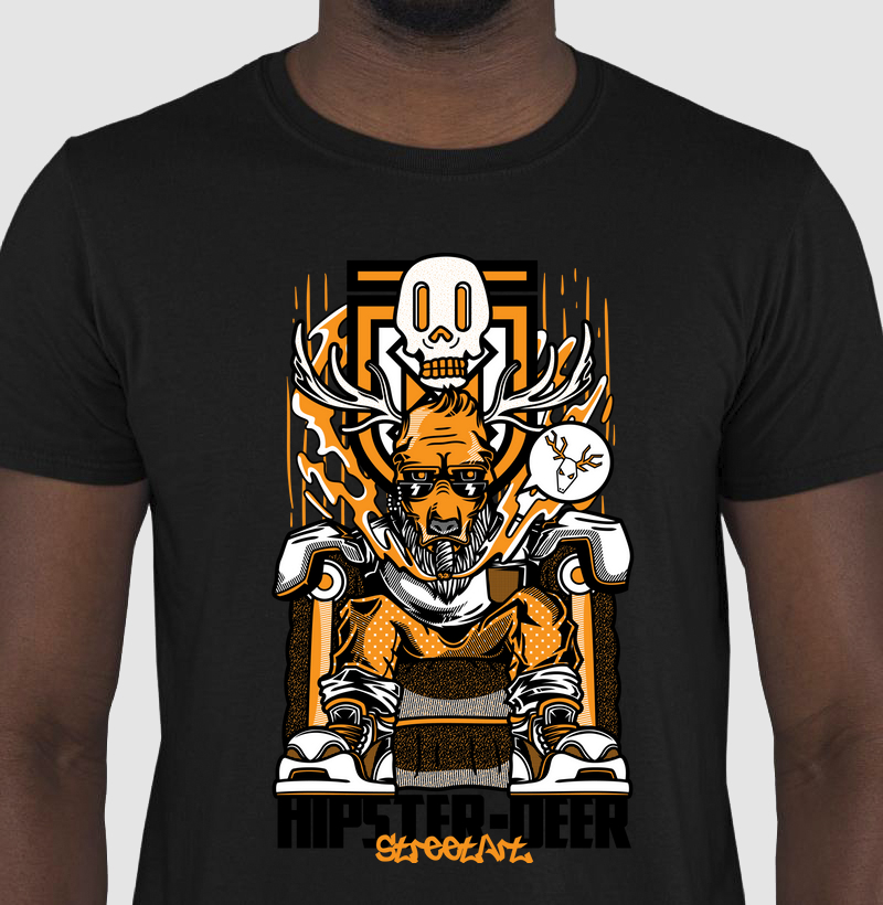 Camiseta Hipster-Deer Cavera