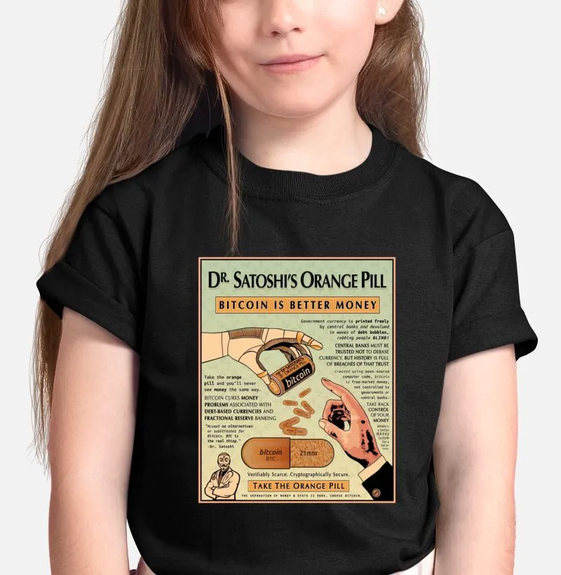 Camiseta Kids Orange Pill