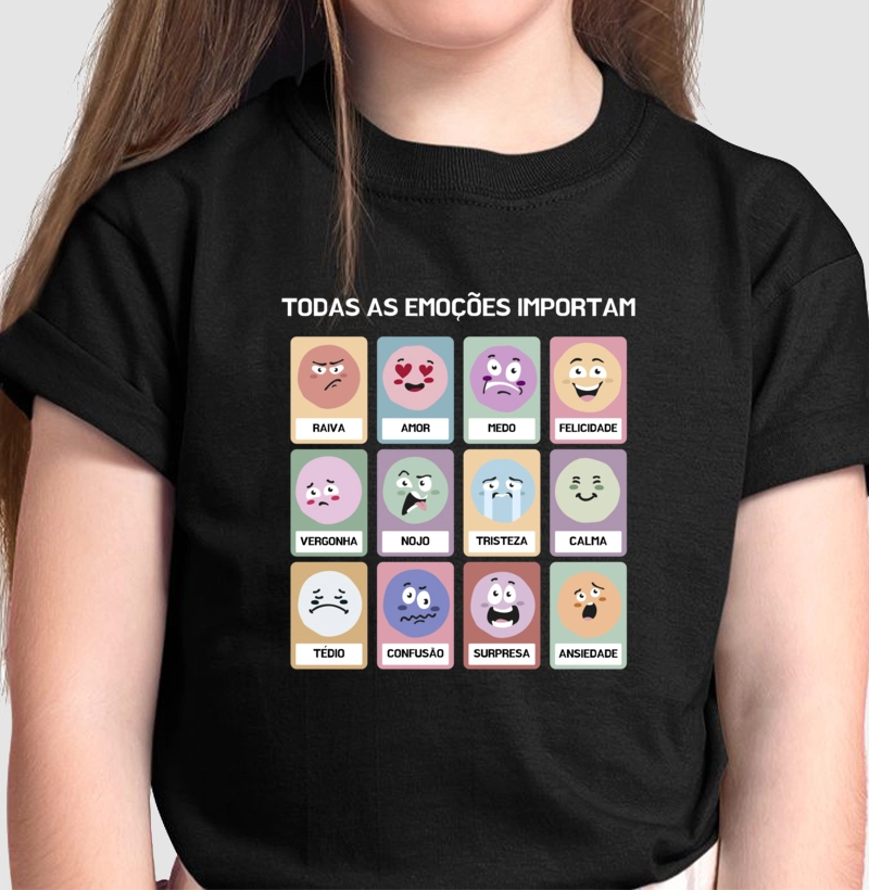Camiseta Mini - Todas as Emoções Importam | Lançamento