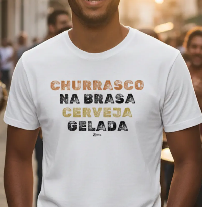 Churrasco na brasa cerveja gelada