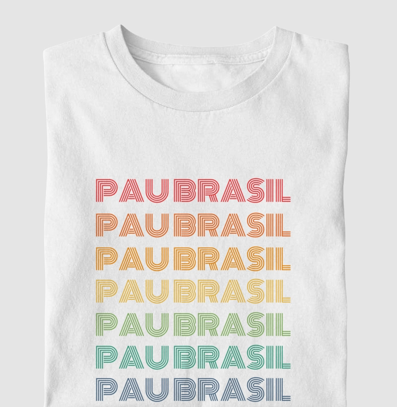 Pau Brasil Letreiro Retrô