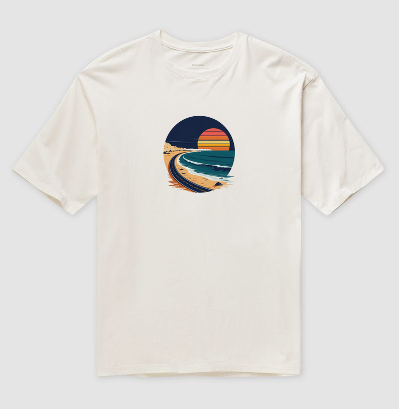 Camiseta Oversized Estrada da Costa — Trip 80/90 | Posto80