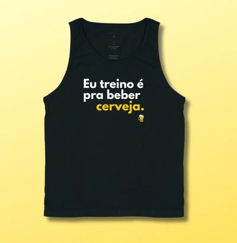 Eu treino é pra beber cerveja