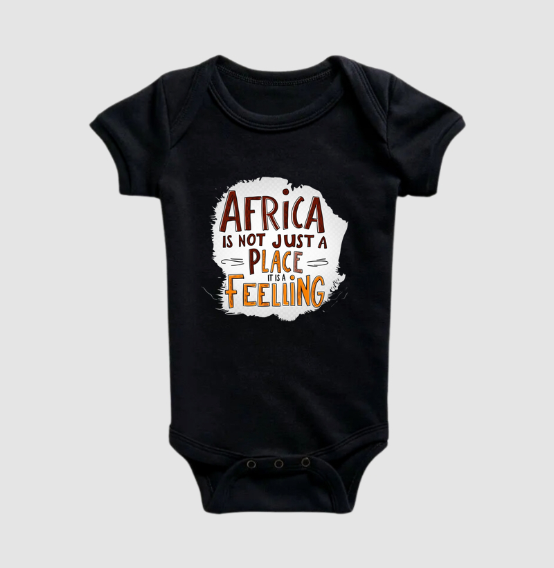 Body Infantil Animalis Africa 100% Algodão