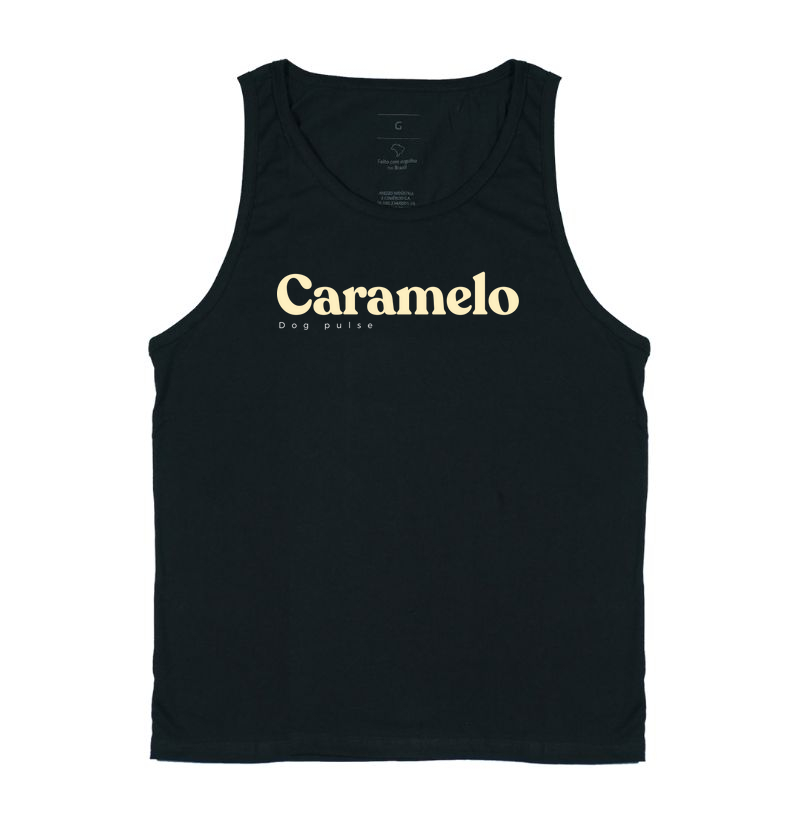 Camiseta Regata Dog Pulse Caramelo Icon
