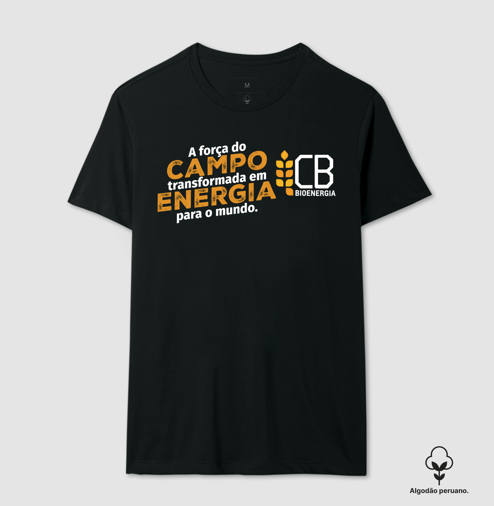 CB Bioenergia - Frase ALGODÃO PERUANO