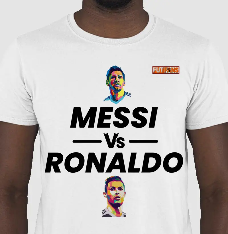 Duelo de Titãs: Messi vs. Ronaldo - Camiseta Exclusiva