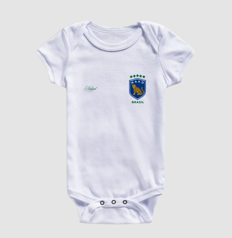 Body Seleção Onça Naïf Algodão Premium