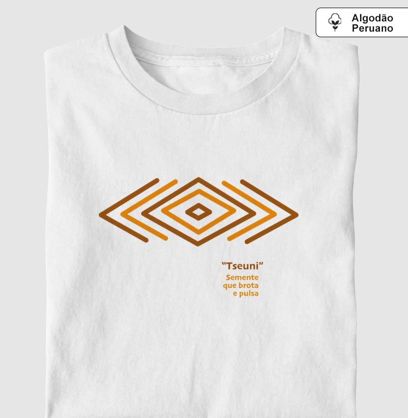 Camiseta Indígena- Grafismo "Tseuni"