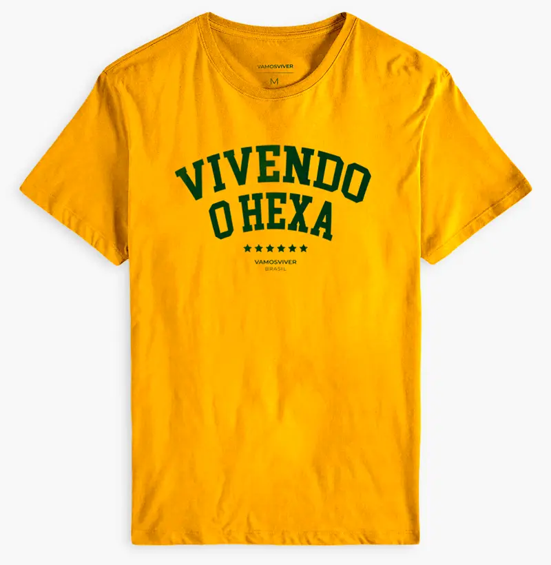 Camiseta Vivendo o Hexa
