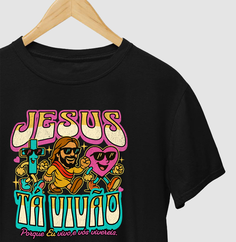 Camiseta Jesus tá Vivão