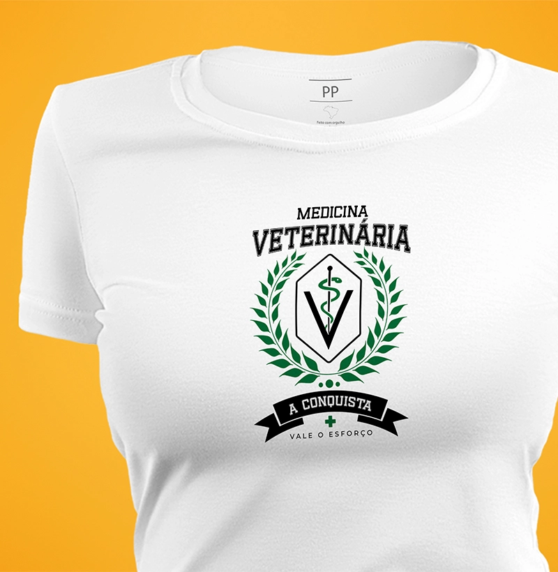 Camiseta Medicina Veterinária Conquista - feminina