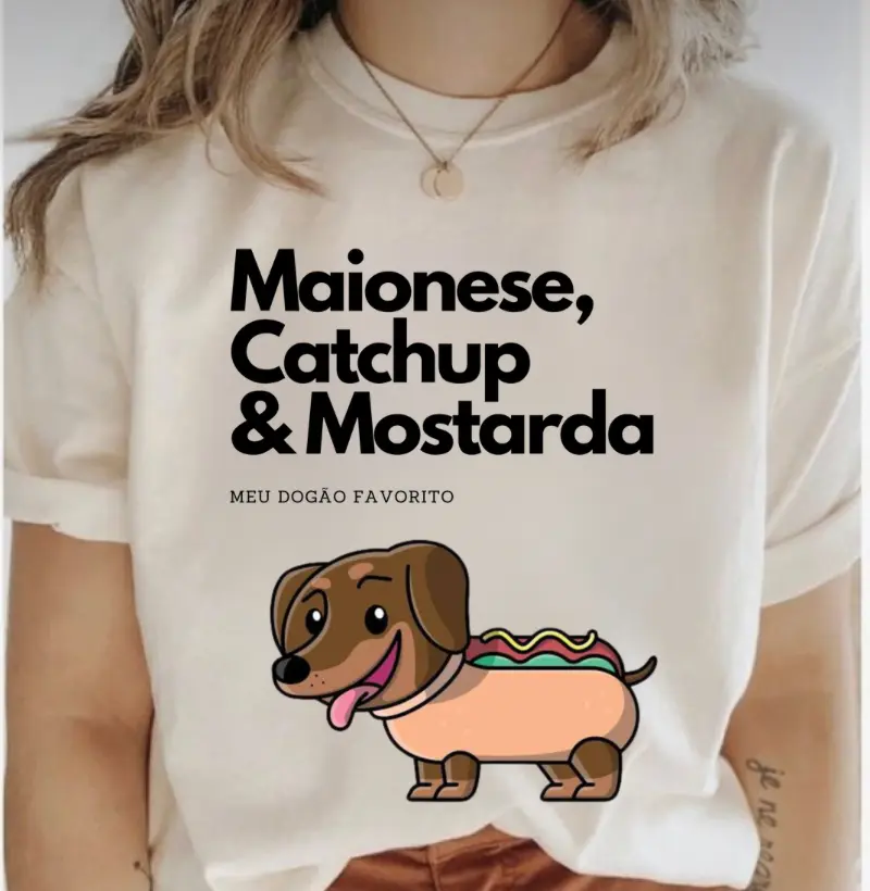 [Camiseta] Meu Dogão Favorito - Dachshund