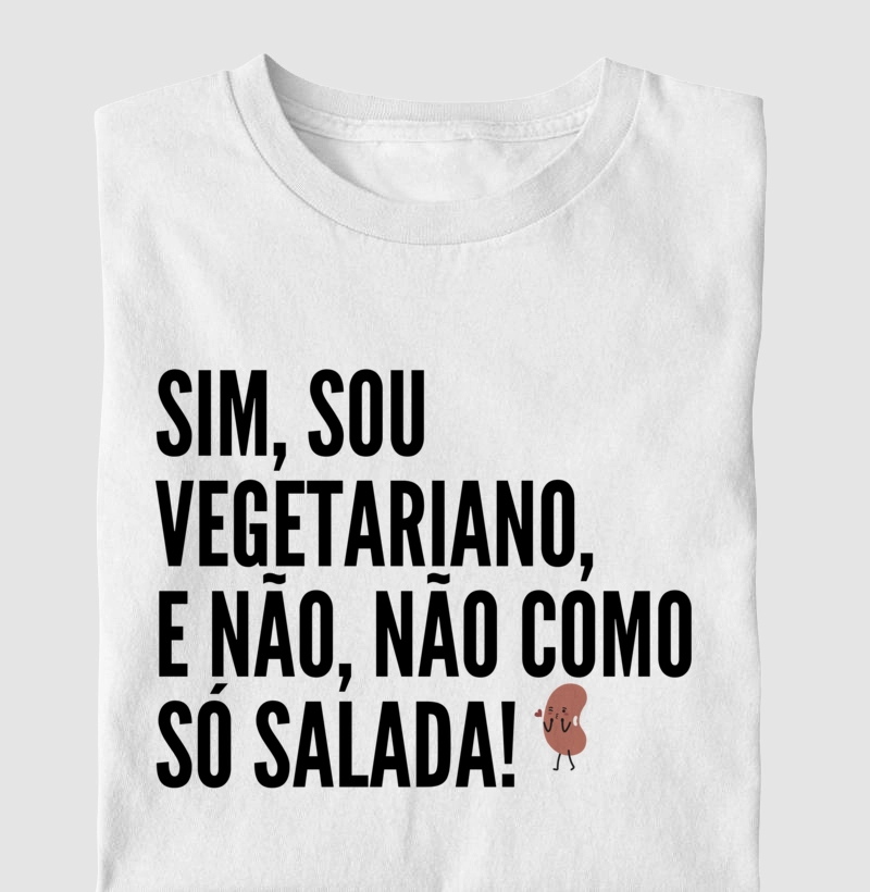 vegetariano e não como só salada