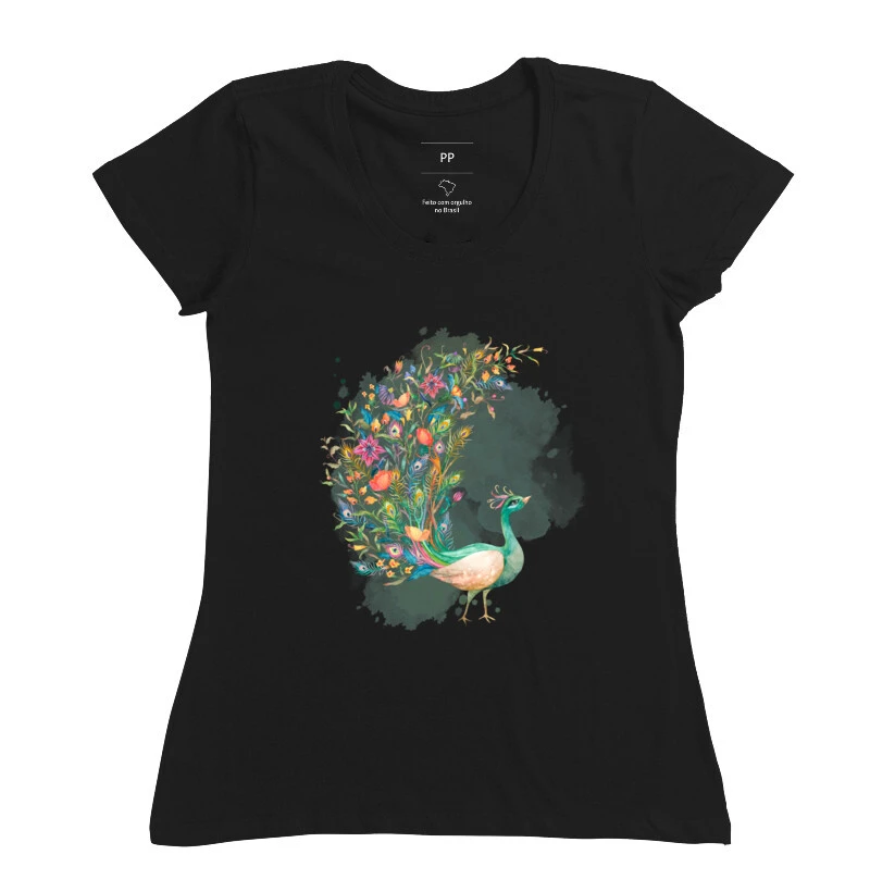 Camiseta Feminina Pavao